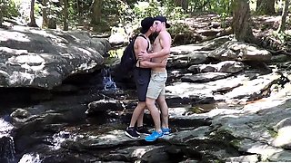 Gay couple went for a hike and a fuck