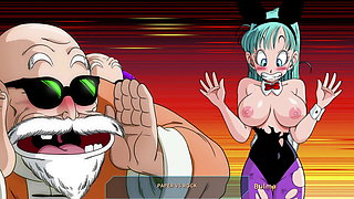 Kame Paradise 2 - Bulma gets fucked in a bunny suit - Part 2
