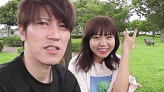Japanese teen 18+ girl soles tickled in park