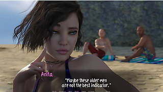 Weekend Lollygagging - Gameplay - Roleplay - Anita Teasing Men at Beach