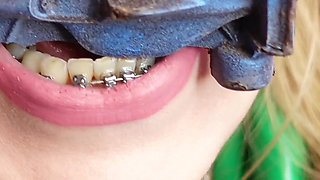 Mukbang Video: Eating Car (mouth Tour Devour Fetish Chewing)