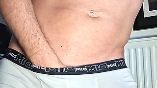 Watch me jerk off in my boxers