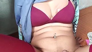 Hijab T-girl Is Drilled By Machine Faux-cock