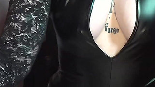 Chubby Slut From the UK Fucking with a Group of Hard Cocks