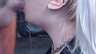 Pigtail Throat Pie. Deepthroat, Fuce Fucking and Cum in Throat.