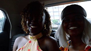 Two EBONY roommates KISSED then ate each other out