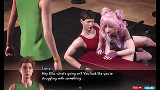 Ella & William risky public sex at gym