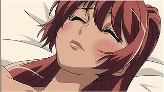 Big Boobed Hairy Pussy Beauty Likes Filling Her Pussy With Creampie With Hentai Anime