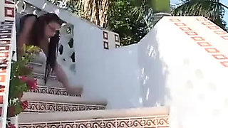 Outdoor Lesbian Pool Punishment: Brooke Bound Serves Kym Wilde