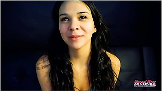 Brunette Sabrina Gets Horny Blowing A Dick To Ride And Milk!