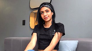 Petite Inked Colombian Teen Gets Asshole Stretched