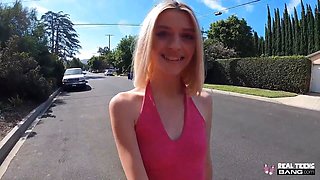 Real Teens - Tall Blonde Teen Maria Anjel Eager Too Have Her Sweet Pussy Drilled On Her First Porn Casting