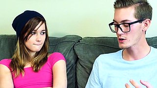 TeamSkeet-Tiny Girl And Her Tall Boyfriend Having Fun
