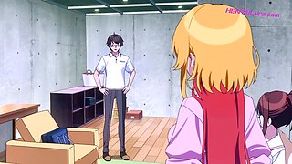Virgin squad unites on wild classroom floor - Dubbed Anime