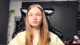 Curly Blonde Teen Records Solo Dildo Masturbation More at
