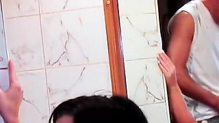 Sexy Big Tits Babe Kerry Louise Fucks Her Bwc Stud in the Toilet