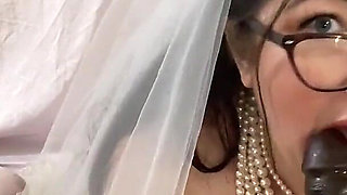 Bride blows groomsmen bukkake fantasy