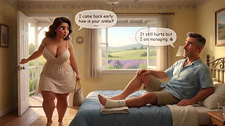 Unexpected Passion Awakens Grumpy Mother-in-law During Countryside Getaway Trip - Ai Generated