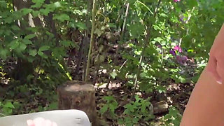 Camping Fucking with 2 Men and 2 Women with Double Blowjob, Cum in the Mouths and on the Tits