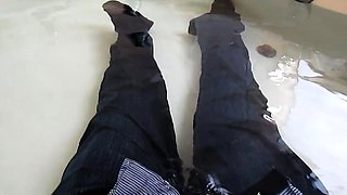Sex in shower clothed