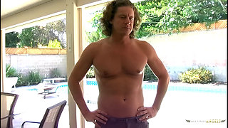 Brunette with a big ass and a tattoo gets her pussy penetrated