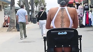 Fit MILF Taking a Public Pounding by a BBC on the Beach in California
