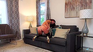 Andi James - Horny Stepmom Is Having Fun In The Living Room