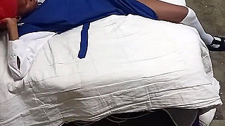 18 Year Old College Girl in Uniform Fucked Doggie by Old Man