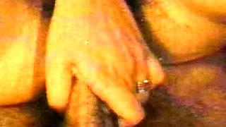 Skinny brunette MILF sucks and fucks a big cock