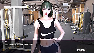 Finger-tickling, next door, sitting