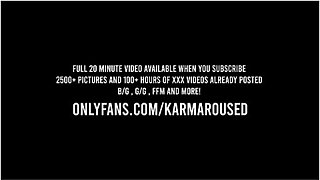 Bdsm Bodysuit Ffm With Creampie Eating And Real Orgasms While Gagged And Handcuffed