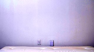 Solo brunette masturbation and striptease