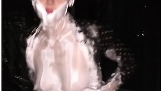 Naughty Secretary Is Covered In Shaving Cream