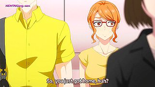 Nerdy anime wife gets pinned down and stuffed deep by her horny husband