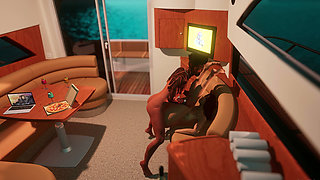Beautiful Young Woman Fucked in Yacht Cabin