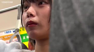 Big-Busted Beauty's Nipples Developed While Squeezed in a Crowded Train x1x051D721AC7F1553B59