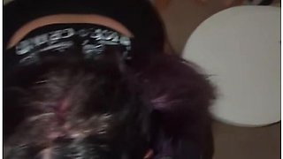 Dumb Goth Slut Gets Facefucked And Pissed On