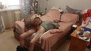 Stepmom Sucks Dick to Get a Mouthful of Cum