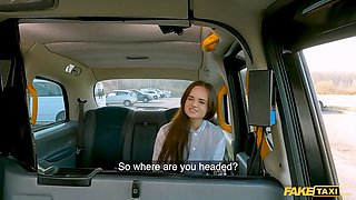 Faux taxi - i fucked my former college schoolgirl in the back of my cab