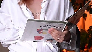 The Red-haired Girl Was Reading in Spanish and Suddenly Peed