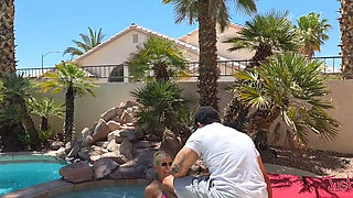 Frenchy's Pool Time Fun with BBC While Hubby Is Away