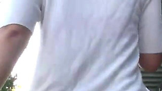 Crowded Bus Rush. Tight Pants Wife Feels the Firm Press, Panty Line Showing as She Gives in to the Moment - Part2