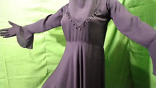 Indian Bhabhi dancing and masturbating in the bedroom and talking dirty