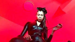 Beat Your Balls and Eat It - Ebony Femdom Goddess Rosie Reed CBT and Cum Eating Instruction Domination POV - Standard Definition