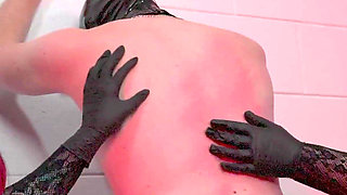 Bitch Boy Sub Gets Balls Busted and Sounded