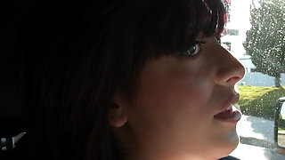 Dripping Car Fingering to Ahegao Drooling Blowjob Madness