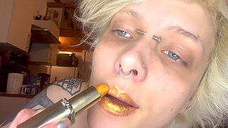 Mouth Fetish Lipstick Fetish No Makeup Goth Girl