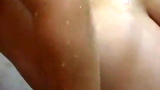 Pregnant Wife Teases in the Shower & Gets Creampie