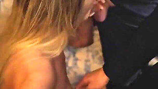 Insatiable Blonde Slut in Wild Gangbang Cum Shower