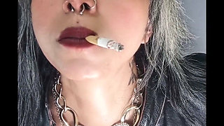 From My Pussy to Your Lips - Wet Cigarette Fetish I'm Leather